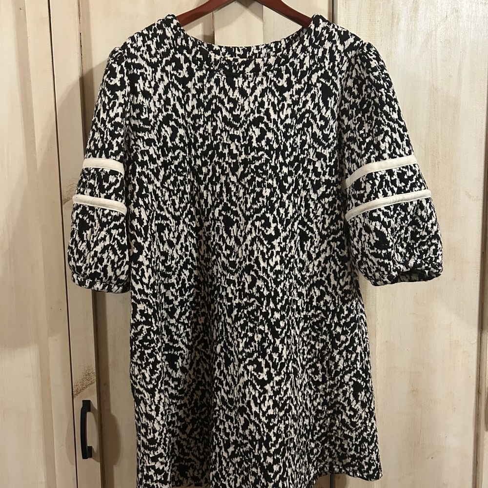 Voy Leopard Quilted Dress: Large